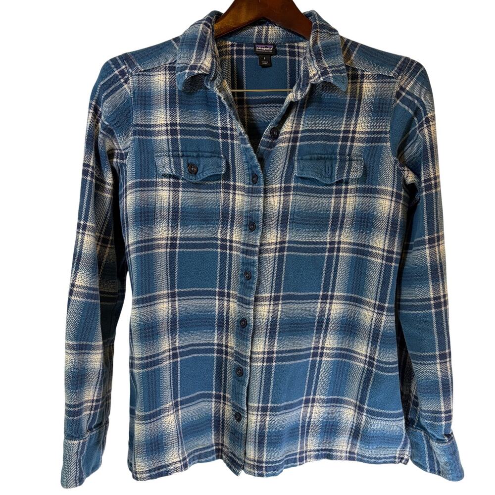 Patagonia plaid Fjord flannel cotton button down